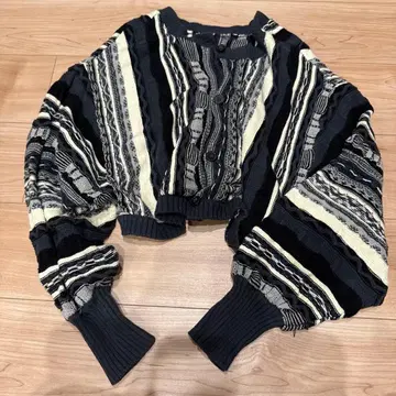 LOWRYSFARM 2way 패턴 숏 가디건