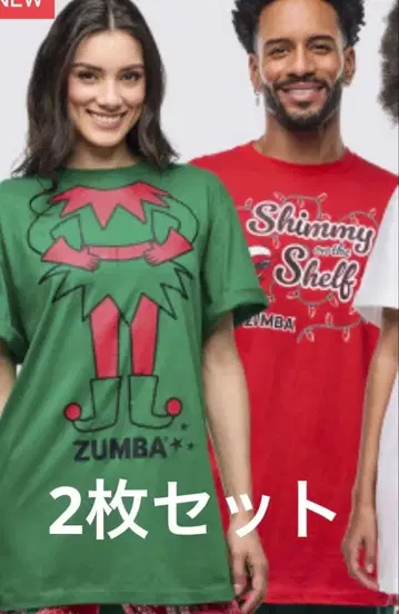 정품 미개봉 새상품 2장 세트 ZUMBA T셔츠