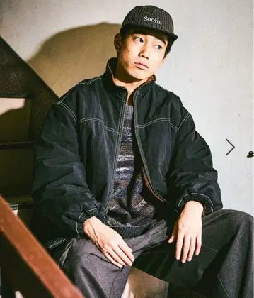 니코앤드 리버서블 스탠드 블루종 블랙 L 사이즈