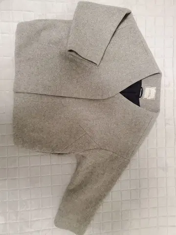 JEANASIS 그레이 노카라 코트 F 사이즈