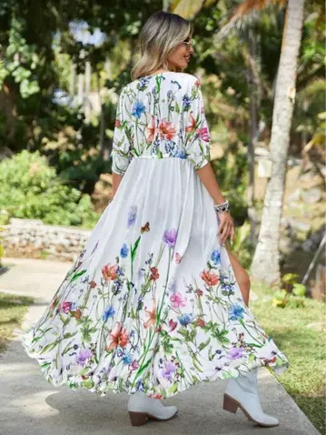 겉옷 가디건 보타니컬 플라워