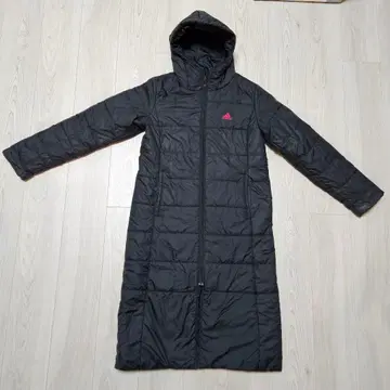 adidas 후드 롱 다운 자켓 블랙 아디다스 M 사이즈