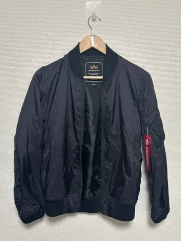 ALPHA INDUSTRIES MA-1 플라이트 자켓 블랙 S