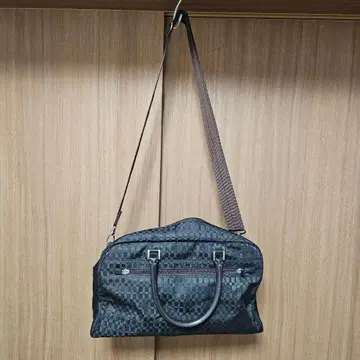 DAKS 체크 무늬 보스턴 백