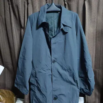 UNIQLO U 그레이 스텐카라 코트 롱 기장