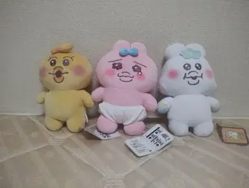 응큼한 너구리 & 빤쮸토끼 매슈못치 봉제 인형 3체 세트 미사용 새상품