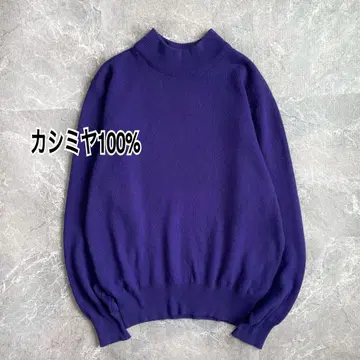 퓨어 캐시미어 100% 하이넥 스웨터 긴팔 니트 여성용 루즈핏