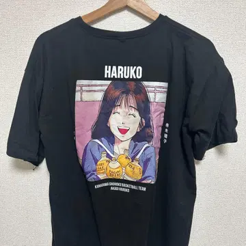 슬램덩크 아카기 하루코 블랙 T셔츠 L 사이즈