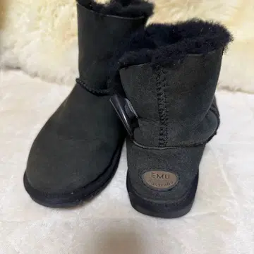 EMU Australia 블랙 어그 부츠 에뮤 24cm