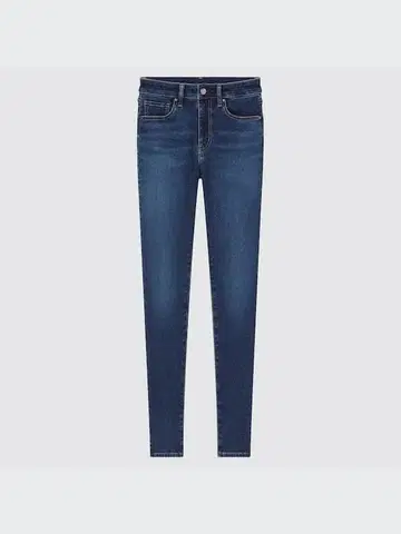 웜 팬츠 히트텍 울트라 스트레치 하이라이즈 청바지 블루 28