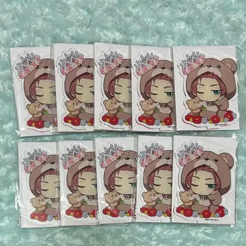 블루 록 파보테리아 플라워 베어 아크릴 스탠드 사에