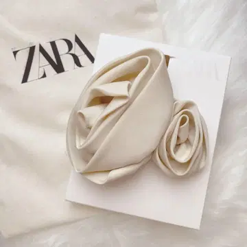 ZARA 로즈 스크런치