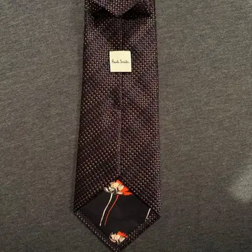 폴 스미스 다크 브라운 도트 무늬 넥타이