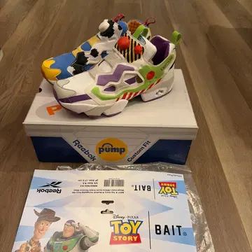 레어 사이즈 리복 토이스토리 펌프 퓨리 버즈 앤 우디