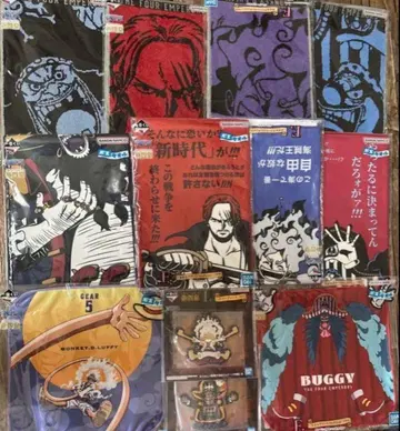 제일복권 원피스 신사황 모듬 타월 8개&포스터 타월 2개&러버 2종