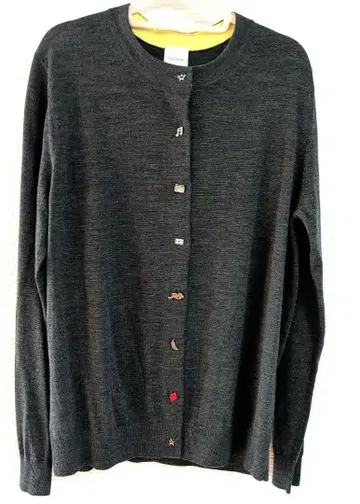 Paul Smith 버튼 귀여운 그레이 가디건 사이즈 XL