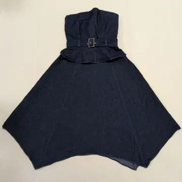 Rirandture 베어탑 데님 원피스