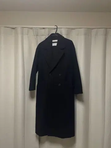 ZARA 블랙 더블 브레스트 롱 코트