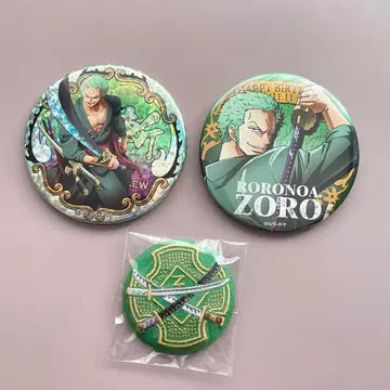 원피스 야라카이 캔뱃지 벌스데이 자수 캔뱃지 조로