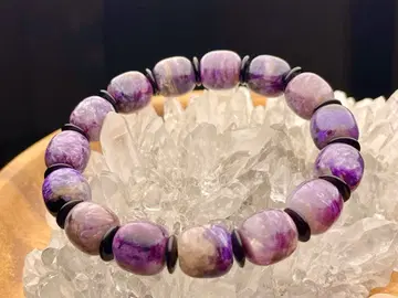 고품질 핑크 찰로아이트 실리카 11mm 안쪽 둘레 17cm