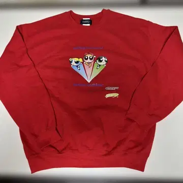 ciatre 파워퍼프걸스 레드 맨투맨