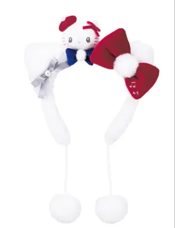 유니버셜 헬로키티 머리띠 폼폼 포함 크리스마스