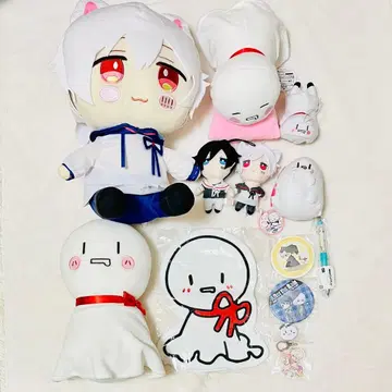 마후마후 마후테루 봉제 인형 캔뱃지 세트