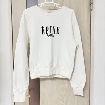 에피 EPINE 로고 자수 맨투맨 화이트
