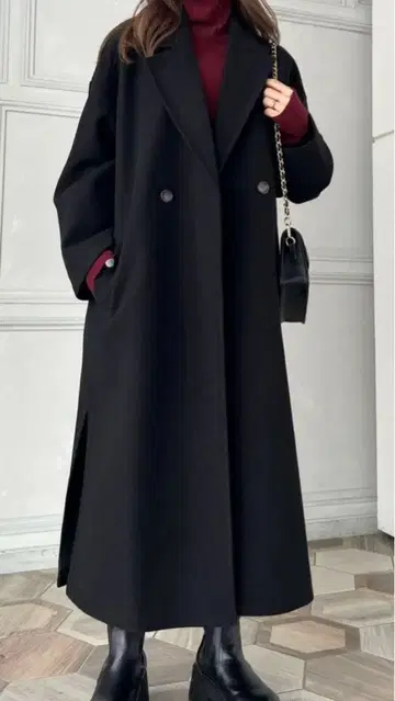 moment+ 체스터 코트 사이즈 S 블랙