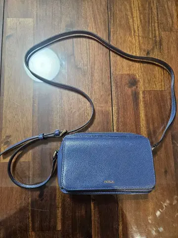 FURLA 블루 가죽 숄더백