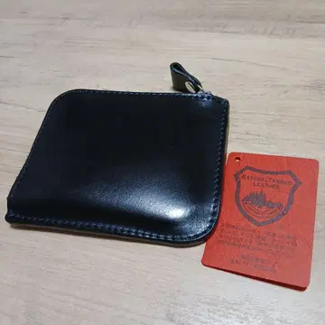 도치기 가죽 L자 지갑