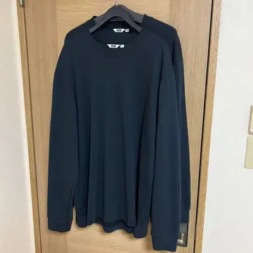 에어리즘 코튼 크루넥 T셔츠 XL 블랙 긴팔 2개