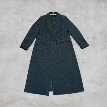 저널 스탠다드 글렌체크 롱 테일러 코트