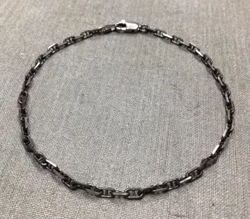 빈티지 SV925 닻 체인 실버 팔찌 ITALY