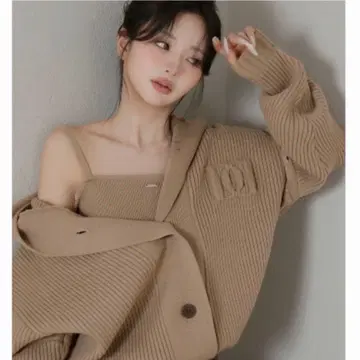 미개봉 새상품 다리치 darich 로우웨스트 디자인 니트 원피스 모카 F