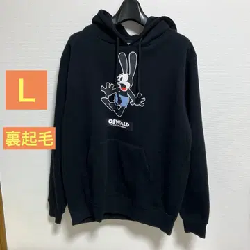 미사용 새상품 디즈니 오즈왈드 OSWALD 블랙 후드티 L