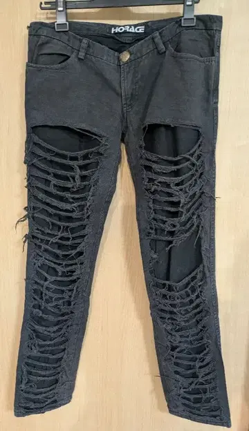 HORACE 데미지 데님 크러쉬 가공 레어 디자인