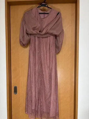 엘레강트한 핑크 롱 드레스