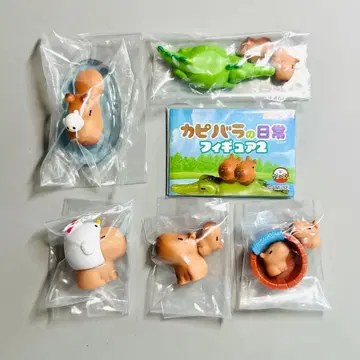 카피바라의 일상 피규어 2 가챠가챠 전 5종 컴프세트