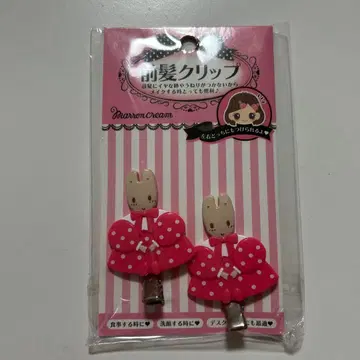 산리오 마론 크림 앞머리 클립