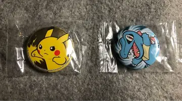 포켓몬 센터 미니 캔뱃지 피카츄 와니노코 미개봉