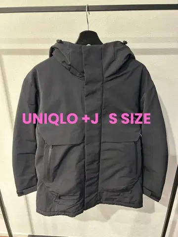 유니클로 +j 하이브리드 다운 오버사이즈 파카 S 질 샌더