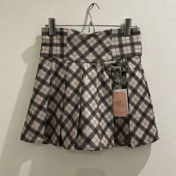 미셸 마카리온 체크 무늬 큐롯