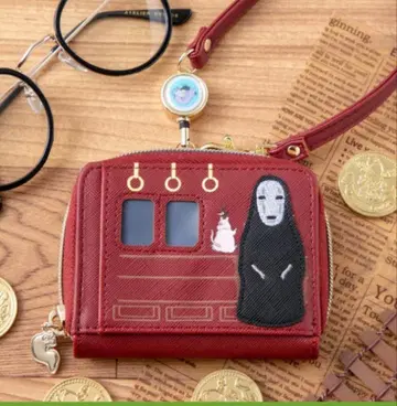 센과 치히로의 행방불명 릴 달린 코인 카드 케이스 우나바라 전철