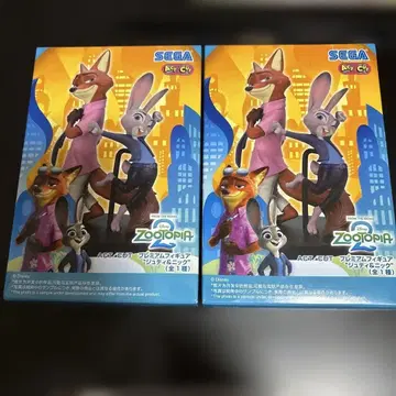 주토피아 2 프리미엄 피규어 주디 & 닉 2체 세트