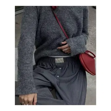 프레임워크 그레이 니트