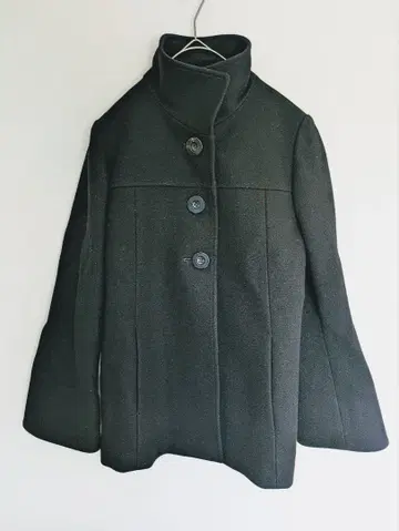 [ 새상품급 ] ELLE 코트 미들 기장 여성용 블랙 38