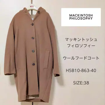 MACKINTOSH PHILOSOPHY 울 후드 코트 사이즈 38