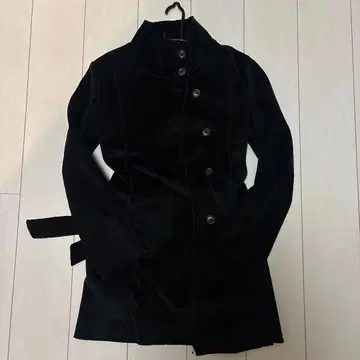 COMME CA ISM 블랙 롱 코트 L 사이즈