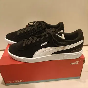 PUMA 비키 v3 블랙 화이트 스니커즈